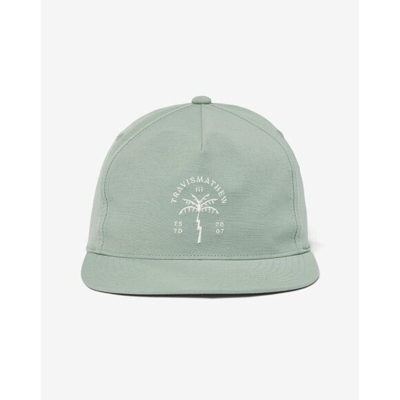 TRAVIS MATHEW Men's Finally There Snapback Hat One Size In Jadeite - Picture 1 of 9